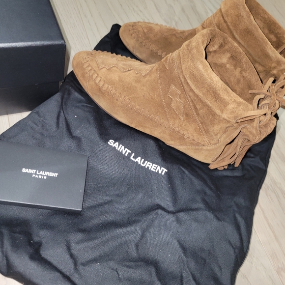 Saint Laurent Nino Frange Bootie Size 35 EU / 5 US - Picture 5 of 6